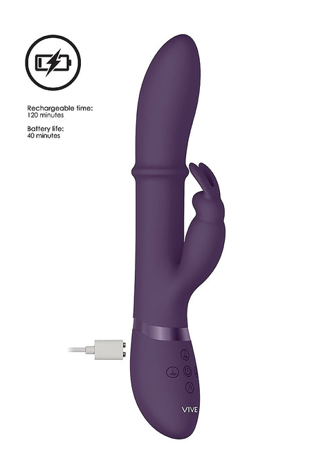 Vive Halo Rechargeable Rabbit Vibrator Purple