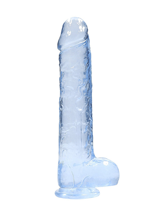 Realrock 9" Blue Dildo with Balls