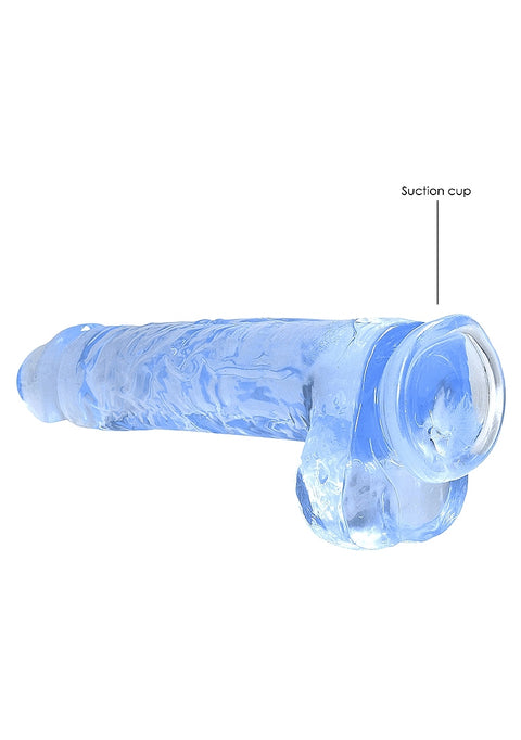 Realrock 9" Blue Dildo with Balls
