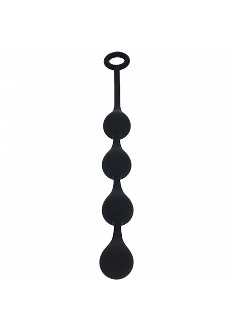 Levelz Waterdrop Silicone Anal Balls Medium Black