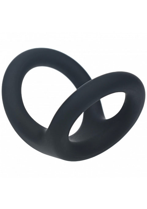 Levelz Double O Silicone Cock Ring Large Black