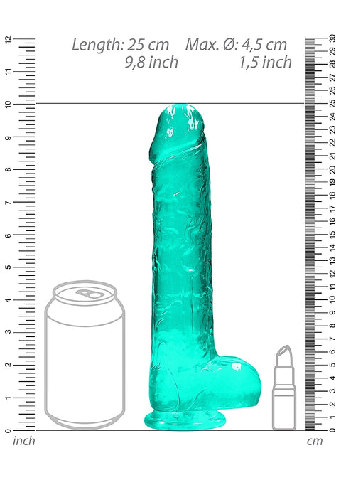 Realrock 9" Green Dildo with Balls