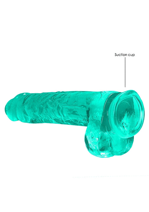 Realrock 9" Green Dildo with Balls
