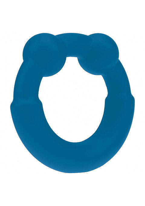 Levelz Metal & Silicone Cock Ring Teal