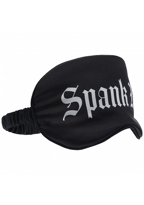 Ouch! Spank Me Printed Mask Satin Black