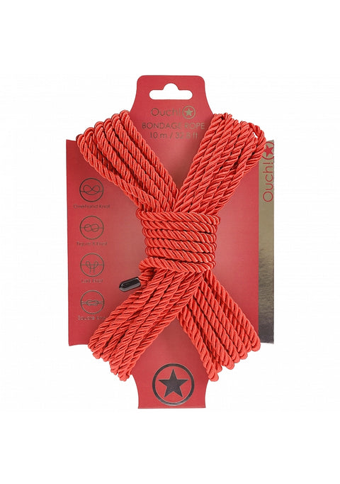 Ouch Bondage Rope 10m Red