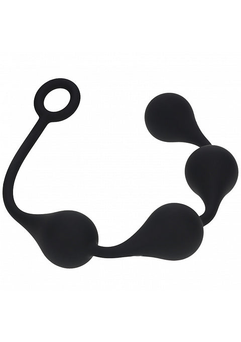 Levelz Waterdrop Silicone Anal Balls XL 50mm Black