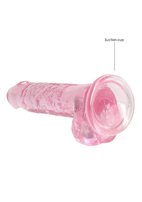Realrock 7" Pink Dildo with Balls