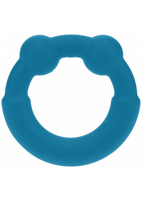 Levelz Metal & Silicone Cock Ring Teal