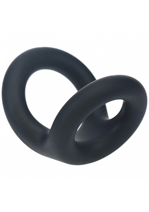 Levelz Double O Silicone Cock Ring Small Black