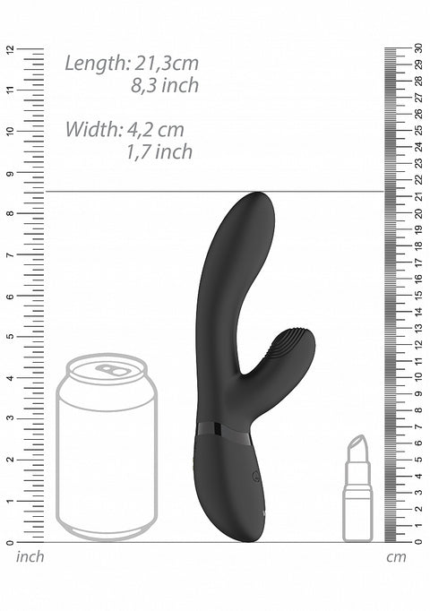 Vive Kyra Pulse-Wave Clitoral Rabbit Vibrator - Black
