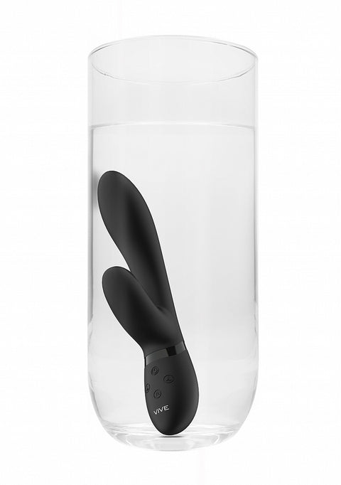 Vive Kyra Pulse-Wave Clitoral Rabbit Vibrator - Black