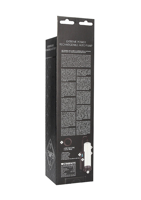 Pumped Extreme Power Rechargeable Auto Pump - Transparent