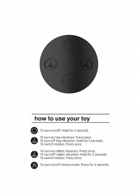 Vive Kyra Pulse-Wave Clitoral Rabbit Vibrator - Black