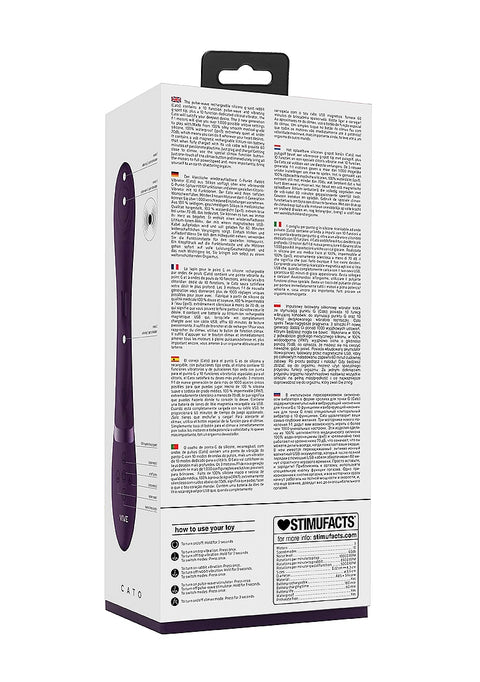 Vive Cato G-spot Rabbit Vibe - Purple
