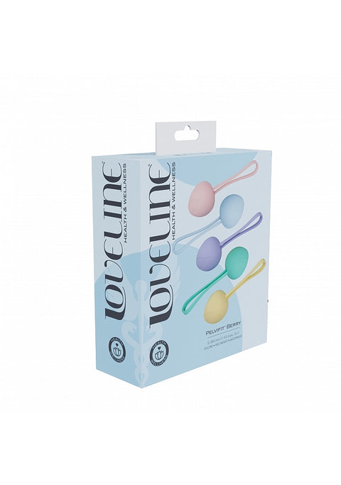 Loveline Pelvifit Berry 5 Weight Kegel Kit