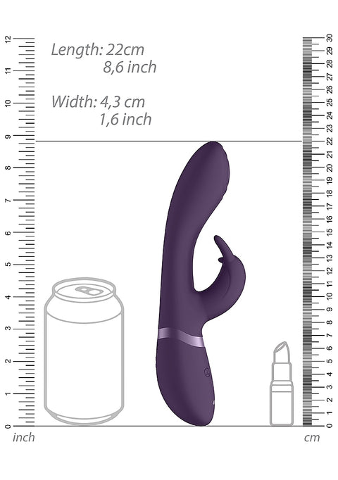 Vive Cato G-spot Rabbit Vibe - Purple