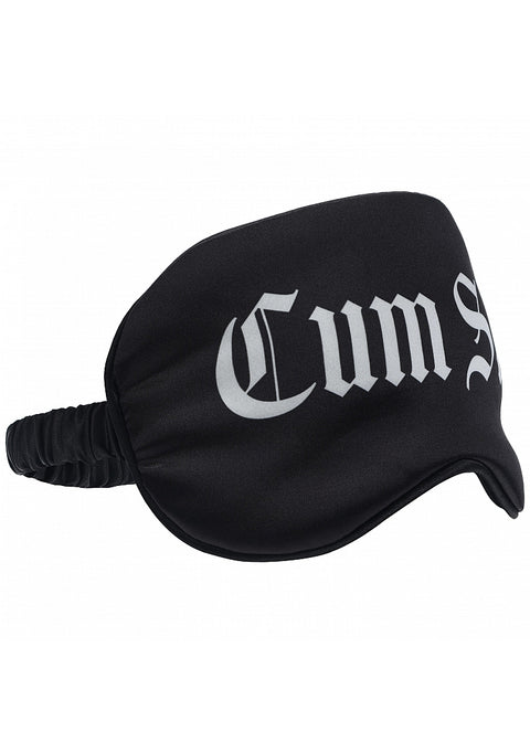 Ouch! Cum Slut Printed Mask Satin Black