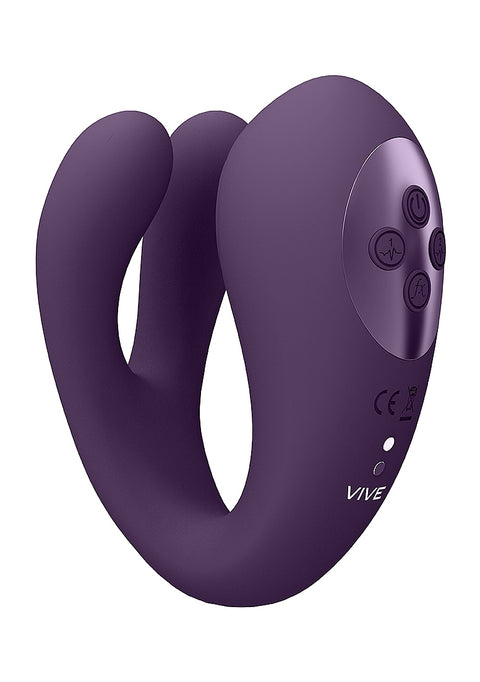 Vive Yoko Triple Action Vibrator with Clitoral Pulse Wave - Purple