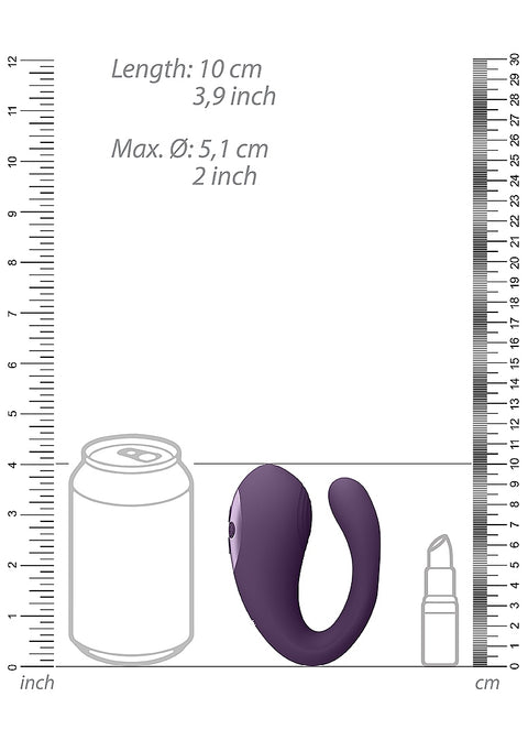 Vive Yoko Triple Action Vibrator with Clitoral Pulse Wave - Purple