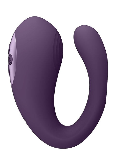 Vive Yoko Triple Action Vibrator with Clitoral Pulse Wave - Purple