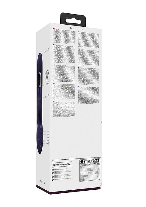 Vive Mika Triple Rabbit with G-Spot Flapping - Purple