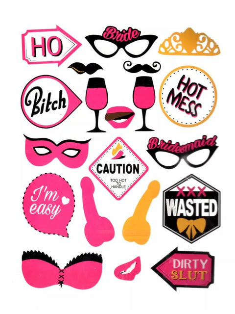 Thirsty Girls Hen's Night Photo Booth Prop Kit