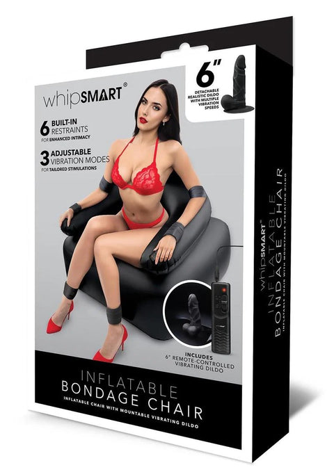 Whipsmart Inflatable Bondage Chair w/ 6" Vibrating Dildo