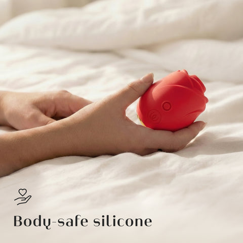 Womaniser Rose Pleasure Air Clitoral Suction Stimulator Red