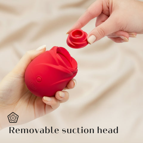 Womaniser Rose Pleasure Air Clitoral Suction Stimulator Red